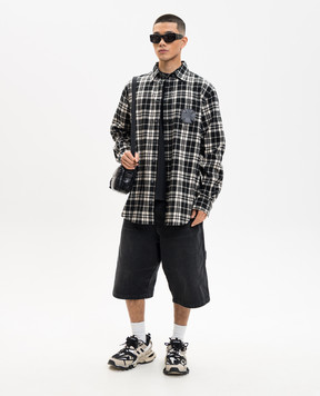 Vetements Black checkered shirt ME76FS059BWm