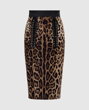 Dolce&Gabbana Leopard print skirt F4DC2TFSUBF