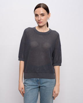 Peserico Gray jumper with lurex S99105F149173H
