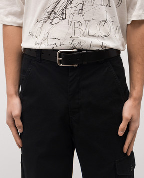 Ann Demeulemeester Marin Archive black leather belt B0013677LT128