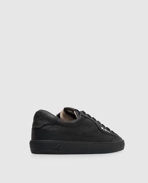AUTRY Black leather WINDSCAPE sneakers SCLMJF01