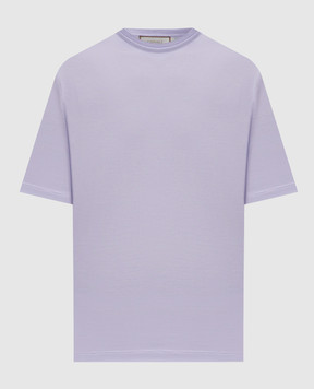 Canali Purple cotton T-shirt MJ00002T0922