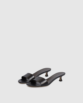 The Row Black leather mules F1825SL1