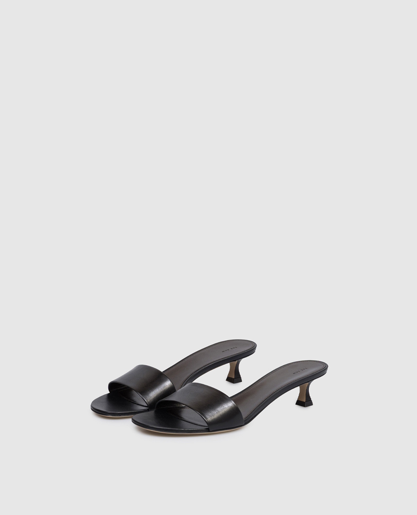 

Black leather mules The Row