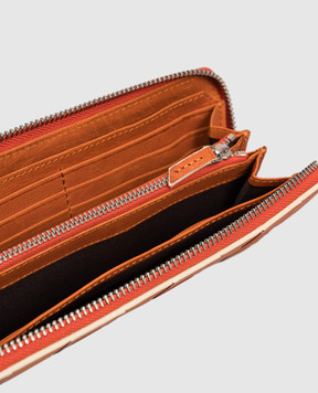 Dragon Orange leather wallet DGS68018