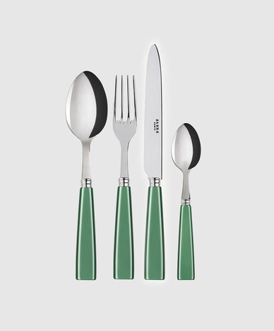 Icône green cutlery set