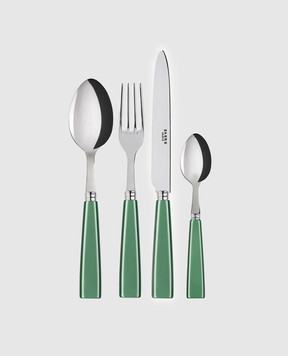 Sabre Paris Icône green cutlery set ICONEMISGARDEN24pz