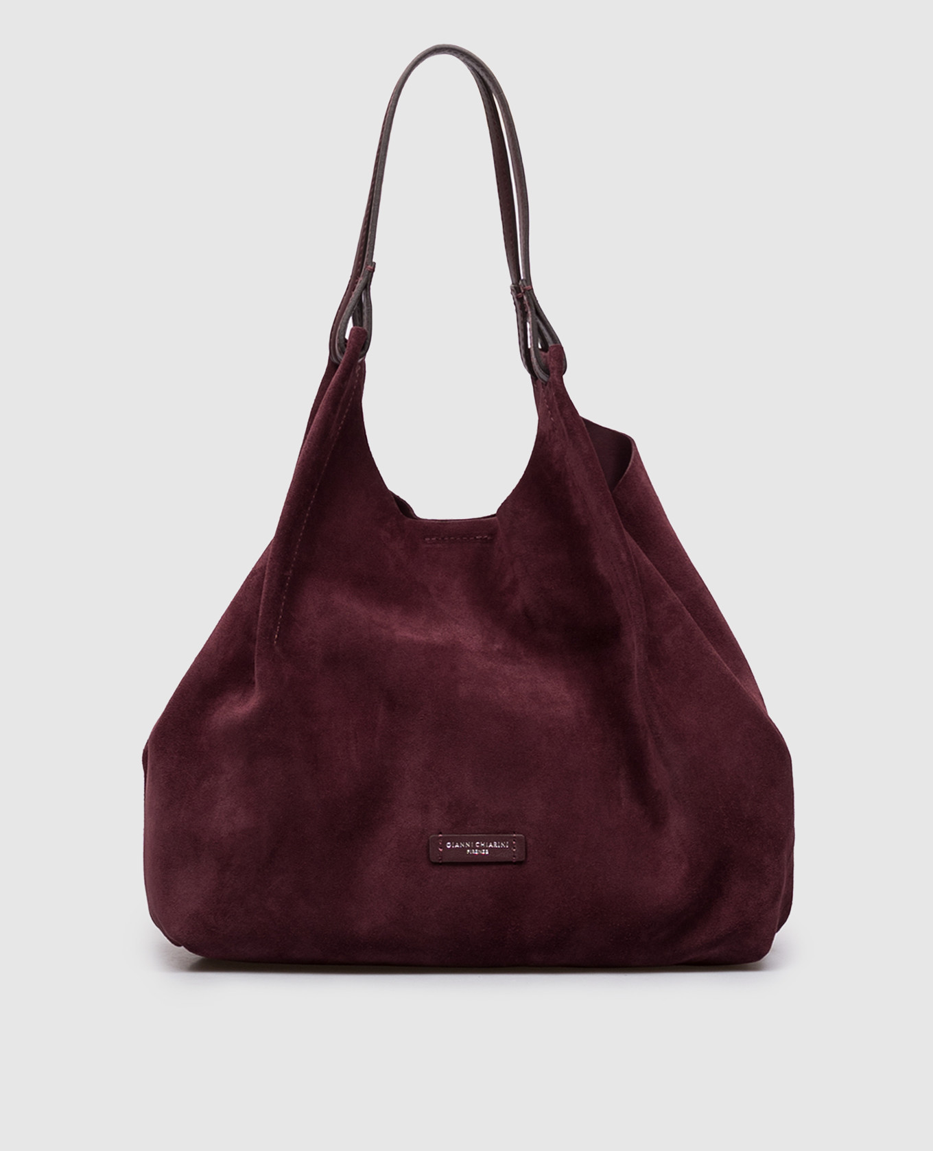 Dua suede burgundy tote bag