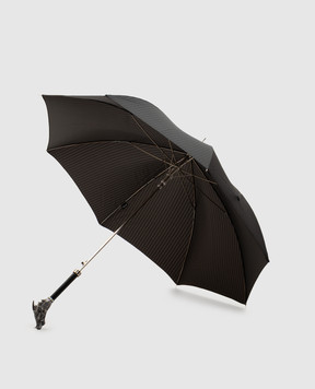 Pasotti Black Dragon patterned umbrella-cane OMITUO478RASO62771K73