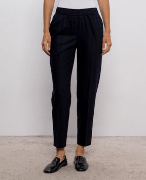 Peserico Blue pants with wool A04572Z03358