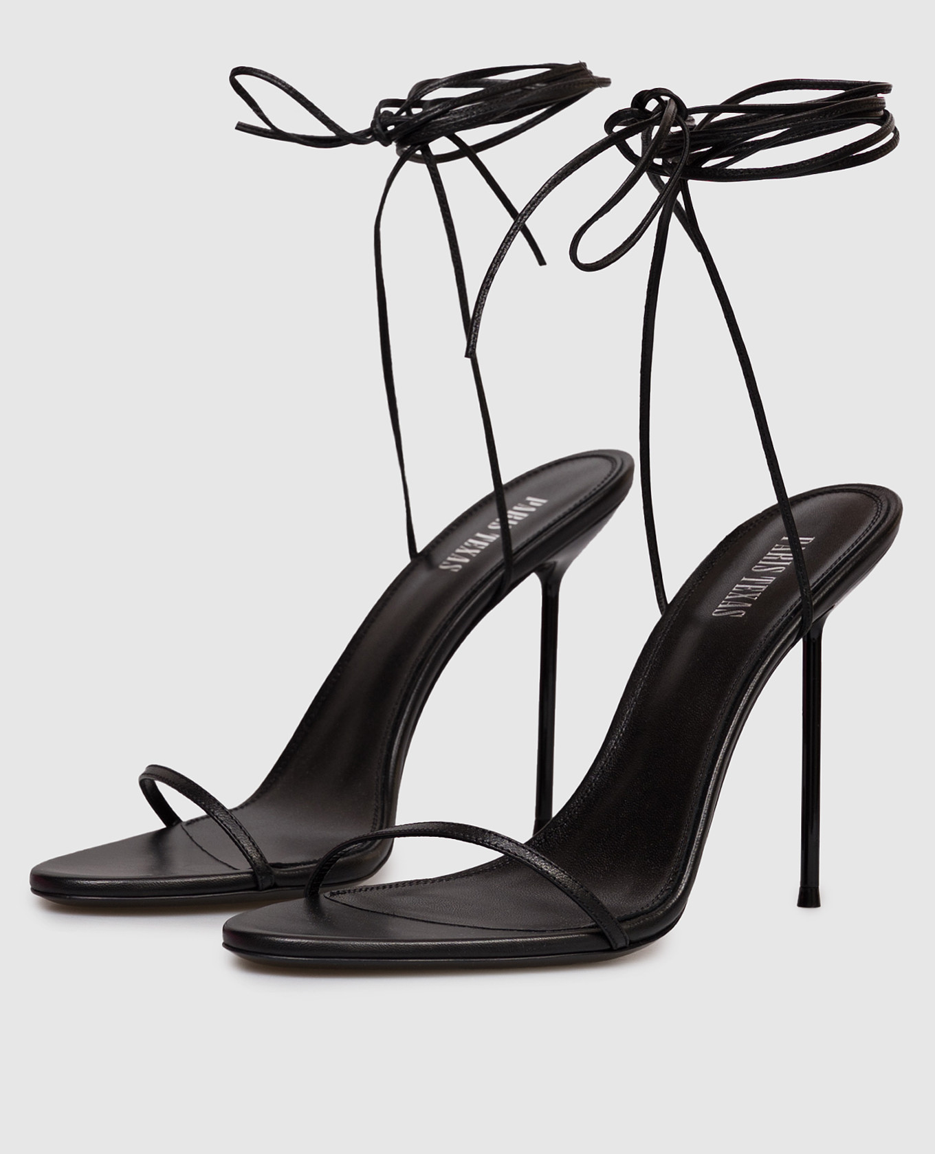 

Lidia black leather sandals Paris Texas