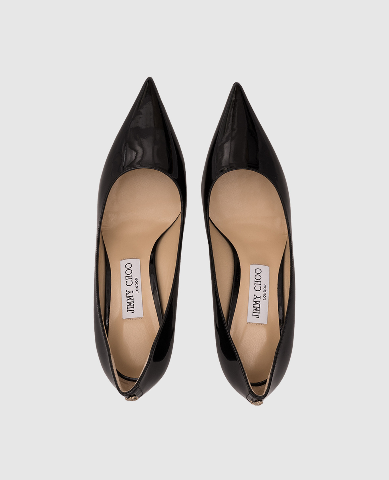 

Black patent leather LOVE shoes Jimmy Choo