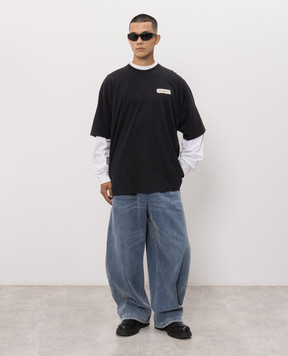 Vetements Black T-shirt MH27TR146Bm