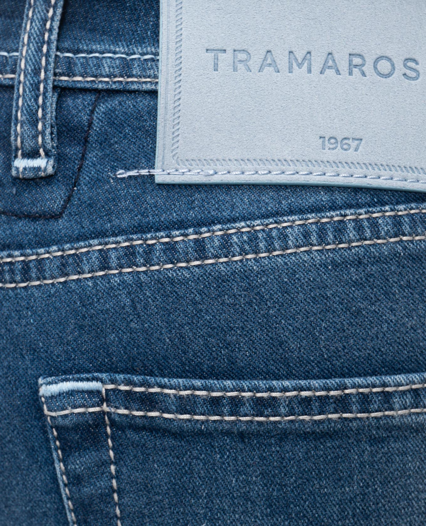 Michelangelo blue jeans with logo Tramarossa 5