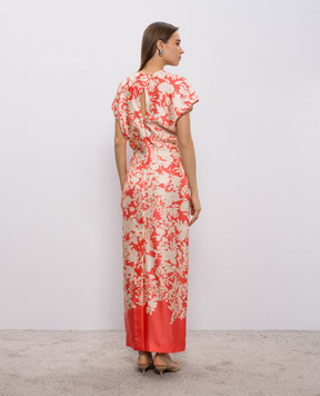 Agnona Floral print silk dress TR1102YS4064