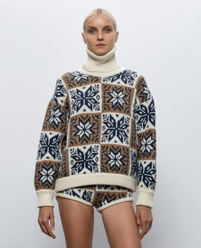 Magda Butrym Wool and cashmere sweater in jacquard pattern KNITWEAR14SWEATE386926