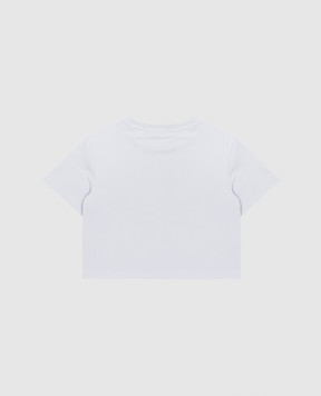 Balmain Children's blue T-shirt with logo BY4A01Z31831214