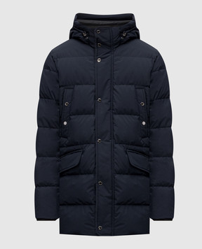 MooRER Blue down jacket GRIMANI GRIMANISTP
