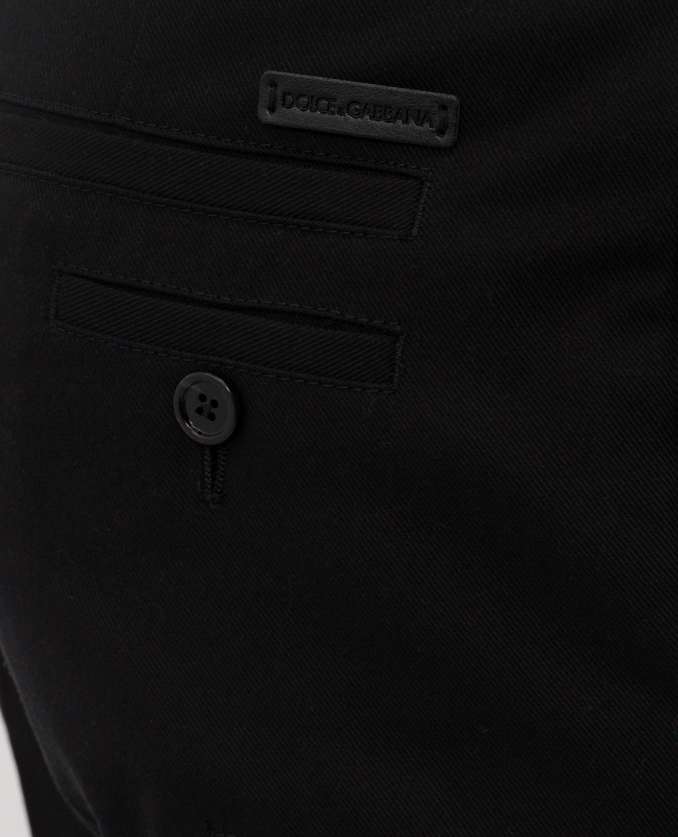 Black pants with logo patch Dolce&Gabbana 5