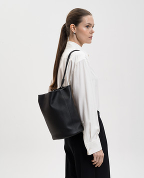 The Row Black leather Joe backpack W1632L129
