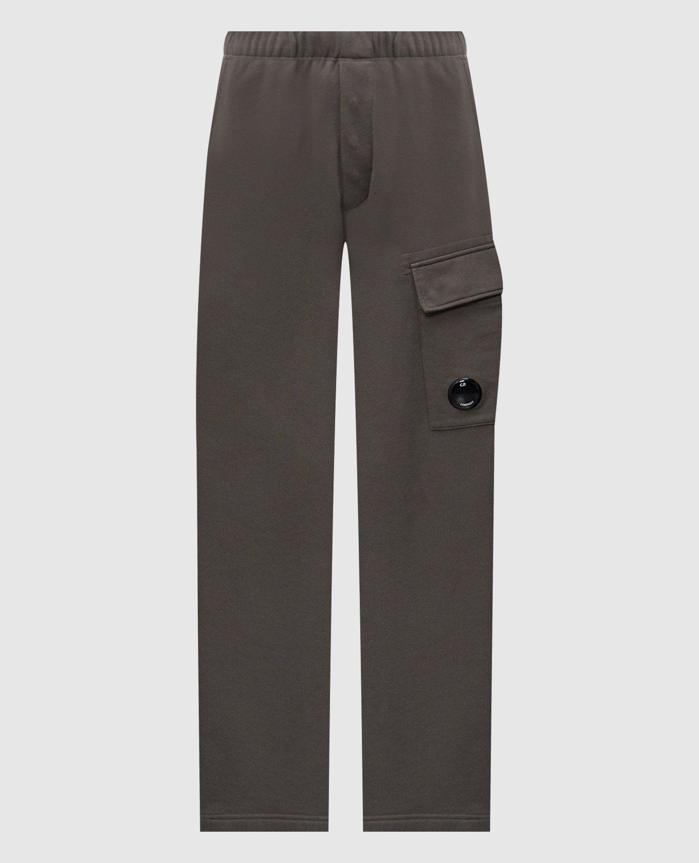 

Khaki sweatpants with logo patch C.P. Company