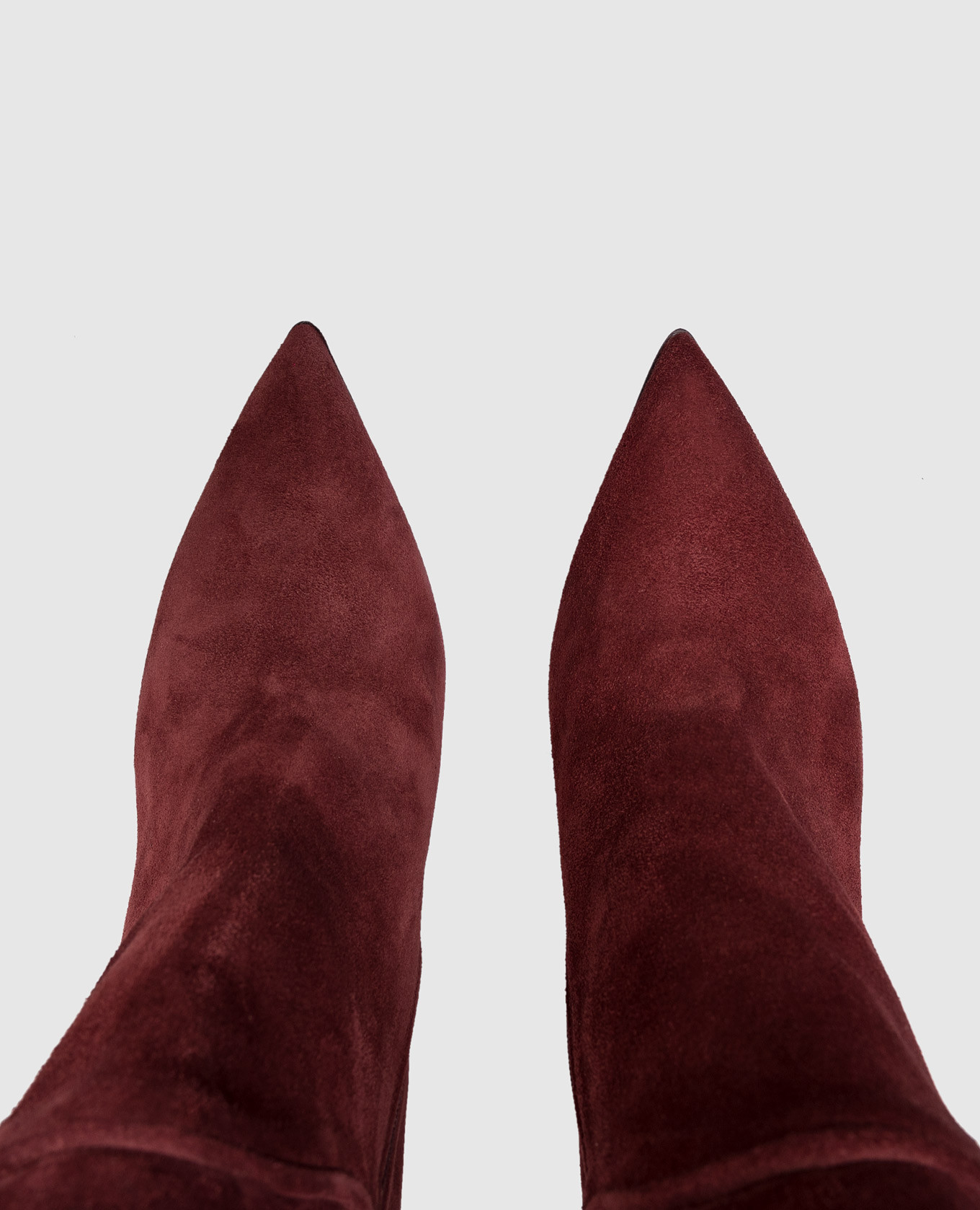 

Burgundy suede over-the-knee boots Babe Pay Pls