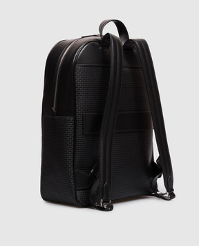 Serapian Black leather backpack SRSTSMLL739631ACG2