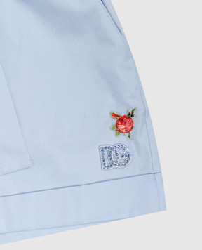 Dolce&Gabbana Children's blue shorts L53Q38FU5Y456