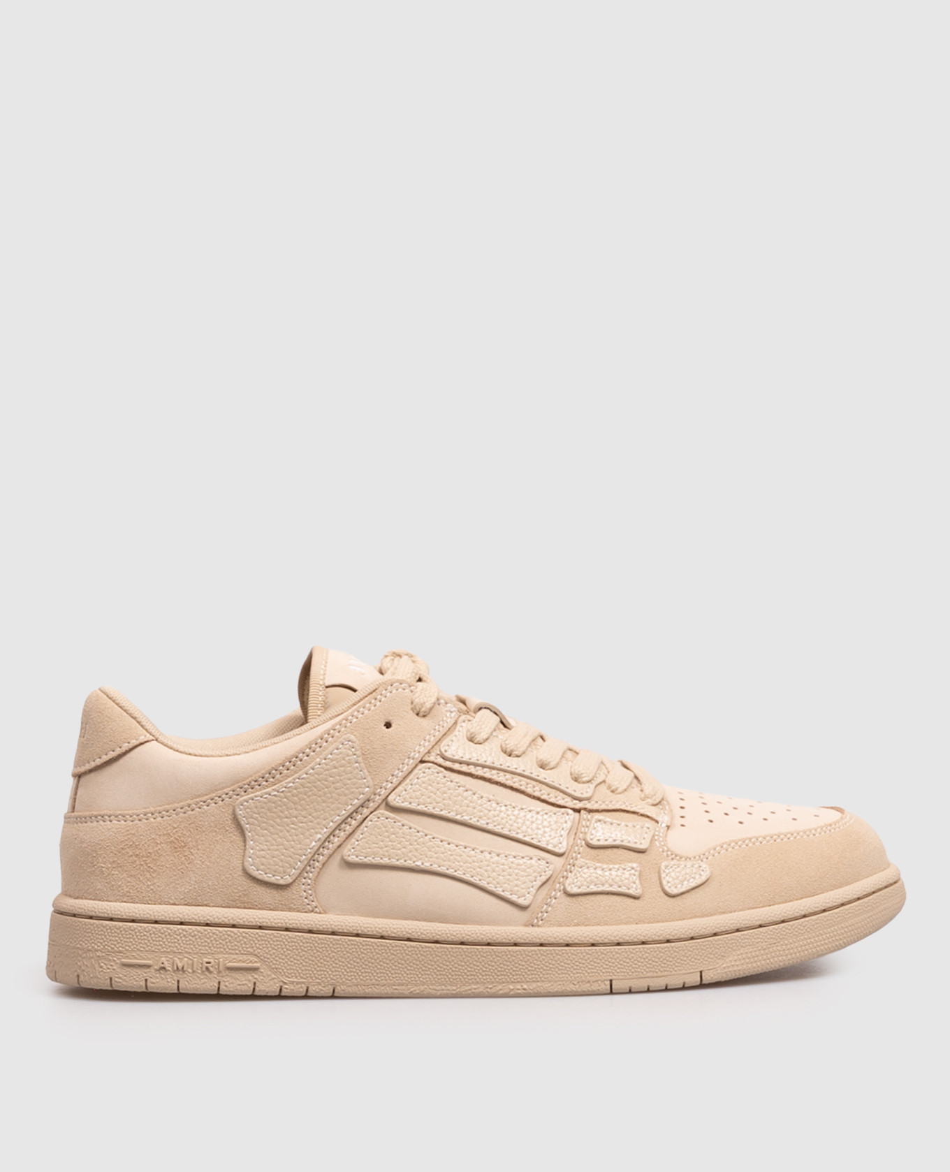 Beige suede Skel Top sneakers