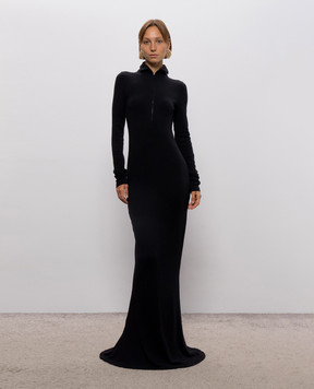 Thierry Mugler Black dress with wool COM1RO18151038