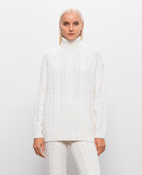 Fusalp ELWENA ivory wool and cashmere sweater K1109