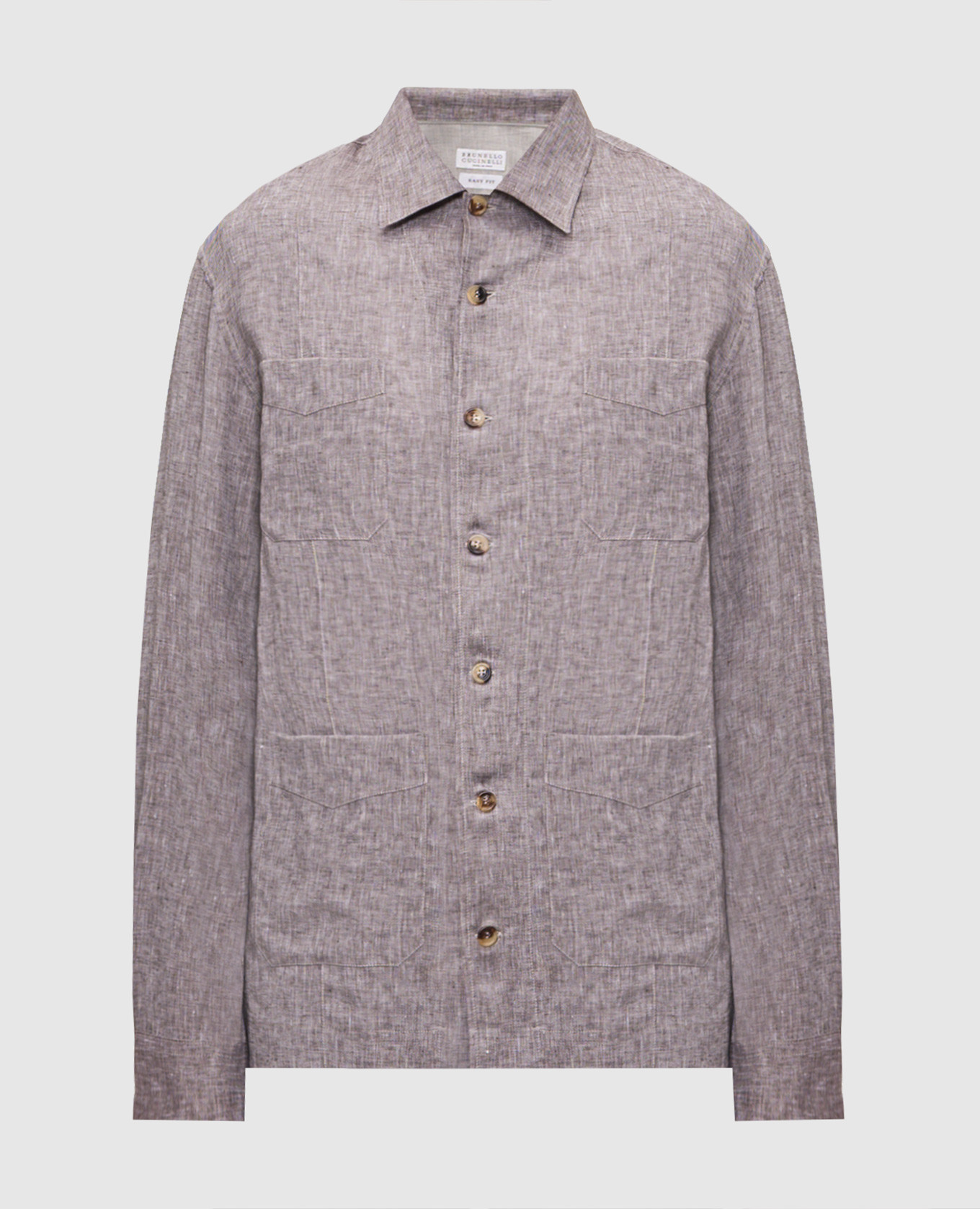Brown linen shirt