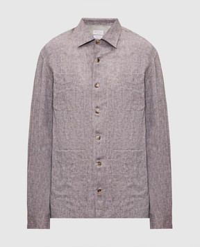Brunello Cucinelli Brown linen shirt MM6840648