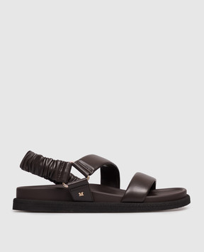 Max Mara Brown leather sandals MXAMACRO MXAMACRO