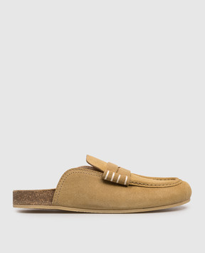 JW Anderson Brown suede Stitch mules LF0084LA0319