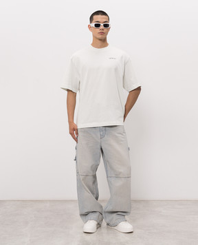 Off-White Green Half Arrow T-shirt 44MAA120S26J008