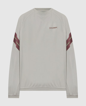 Palm Angels Green sweatshirt with logo embroidery PAMBF001FB001
