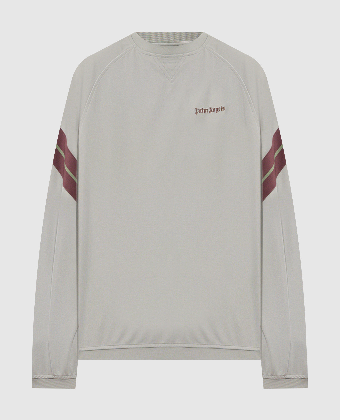 Green sweatshirt with logo embroidery