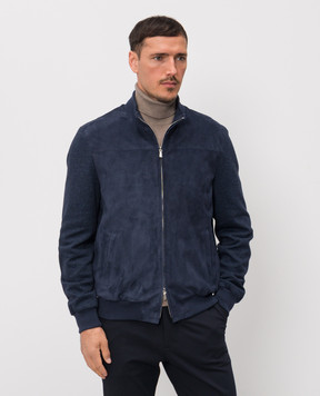 Enrico Mandelli Blue combination jacket 3T907A7405