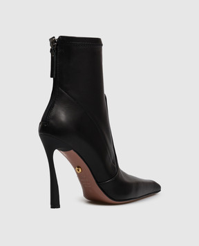 Babe Pay Pls Black leather ankle boots 415156KO