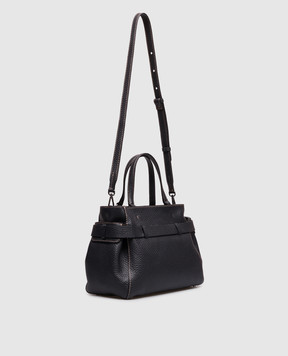Gianni Chiarini Miranda dark blue leather tote bag BS11886RNGFRSH