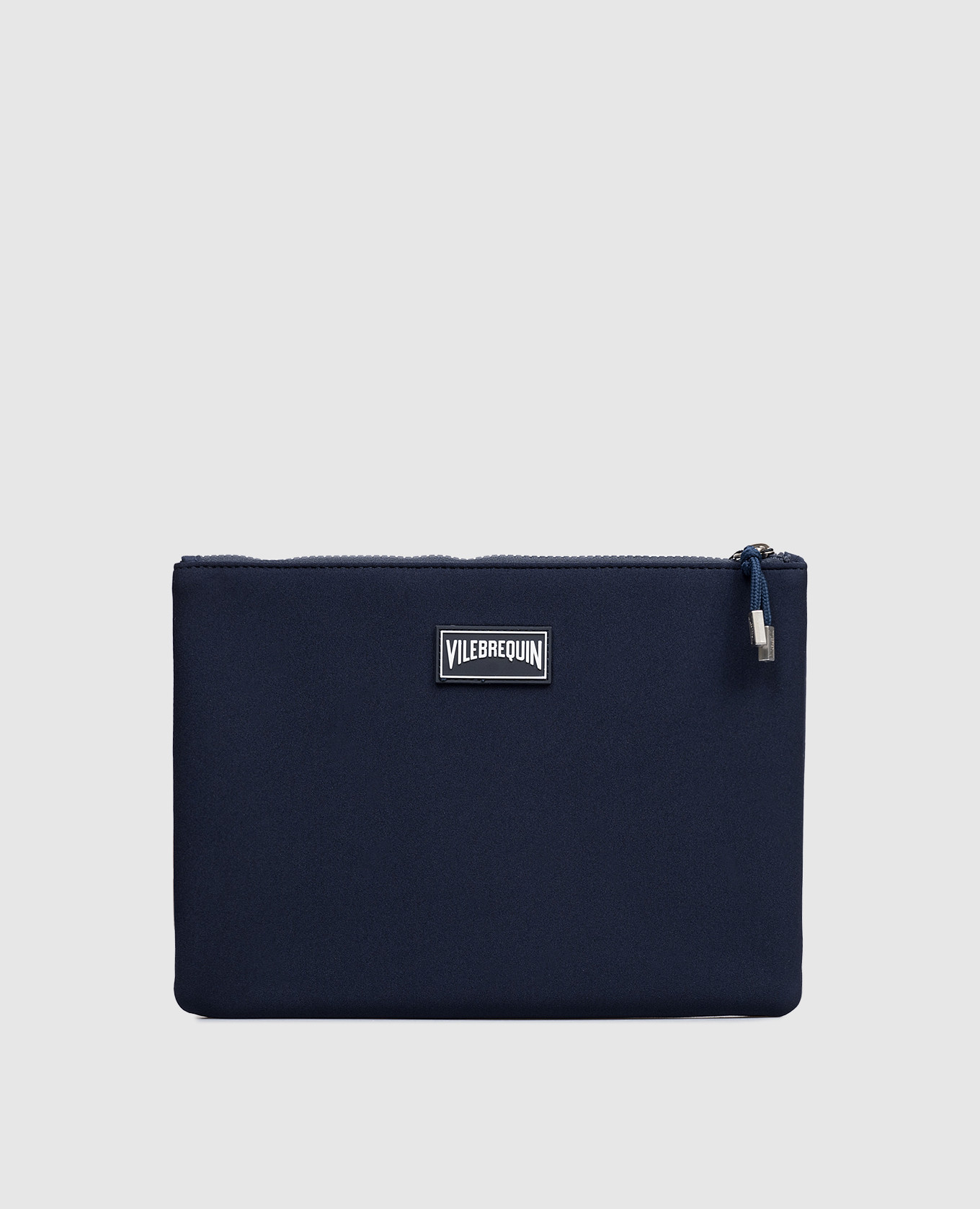 

Blue cosmetic bag with logo patch Vilebrequin