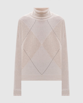 Peserico Beige wool, silk and cashmere sweater S99537F12F9283