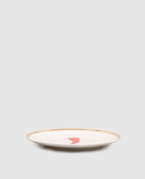 Bitossi Home White porcelain bread plate Horn Lucky Charm FTB00034