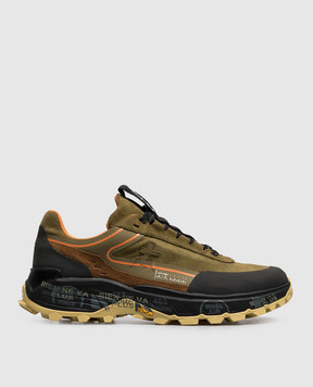 Premiata Devin khaki combination sneakers DEVIN501