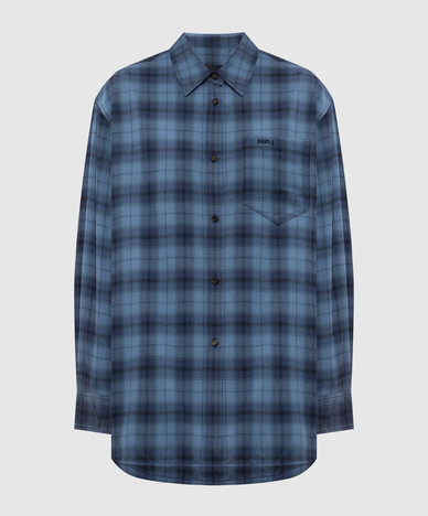Blue checkered shirt