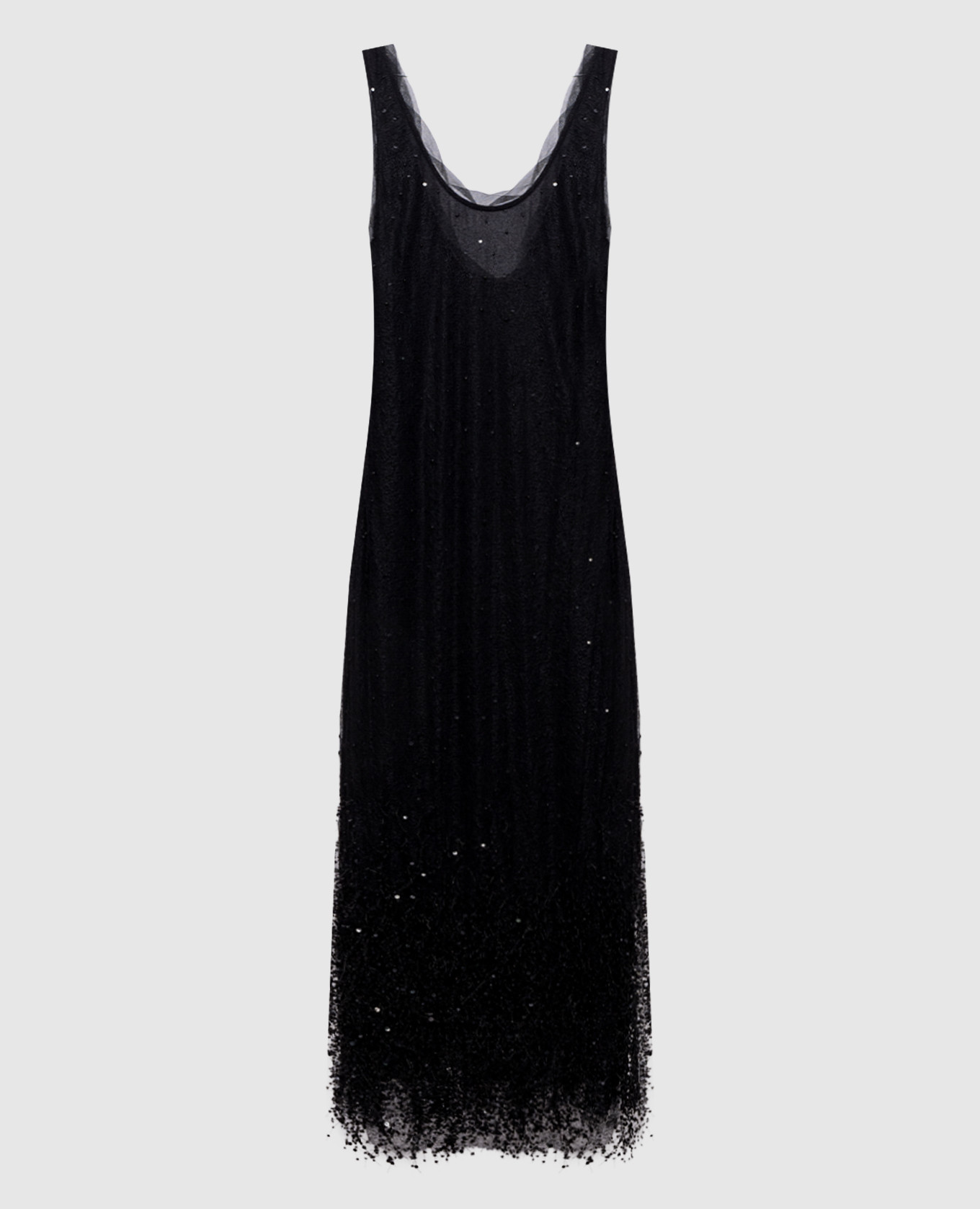 

Irisa black dress with sequins and beads Simkhai