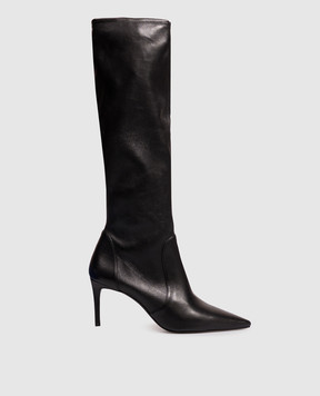 Stuart Weitzman STUART POWER black leather boots SK313