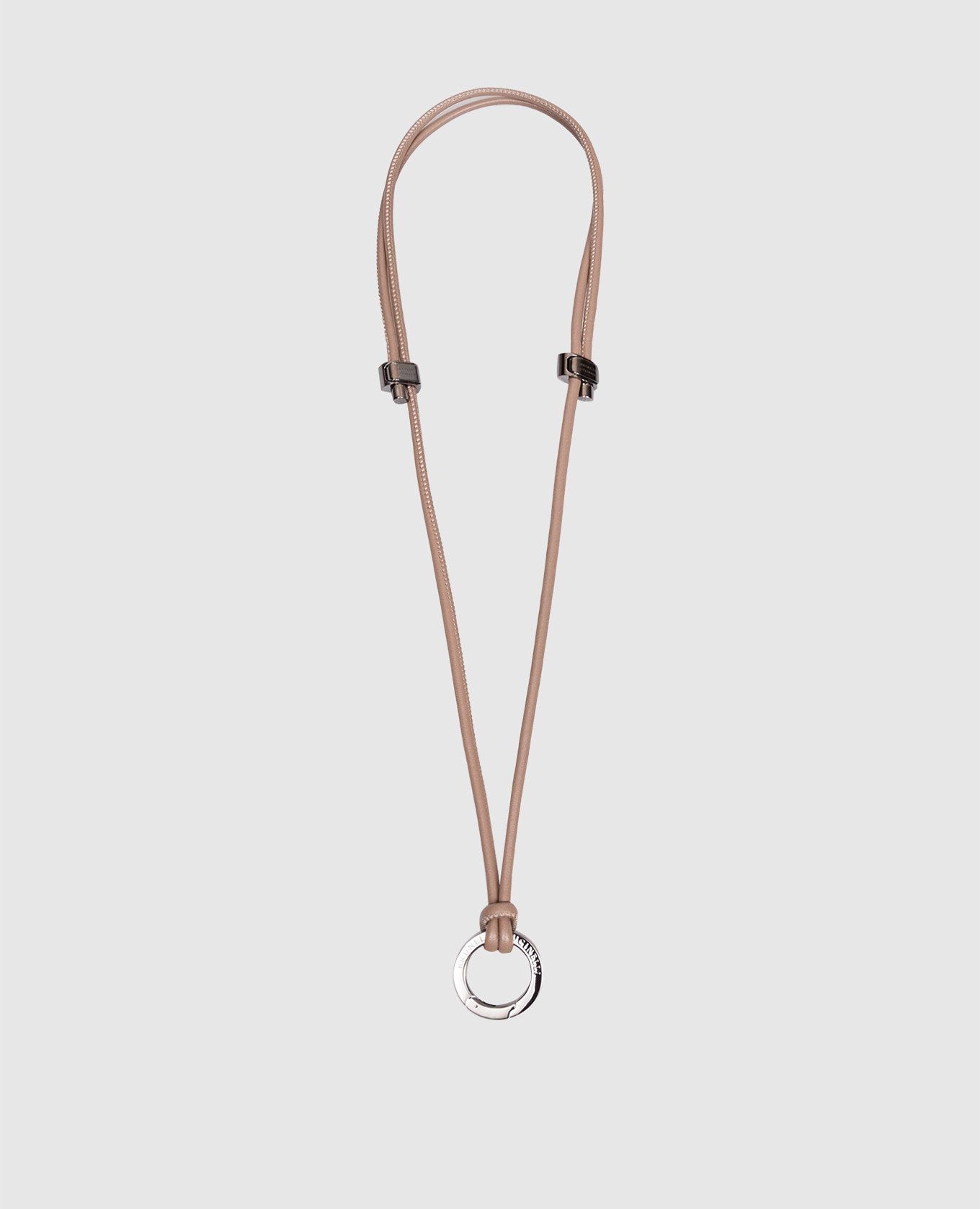 

Beige leather eyeglass strap with logo engraving Brunello Cucinelli