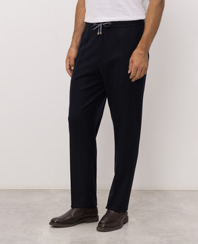 Brett Johnson Blue wool pants FW26P51LP991NAV